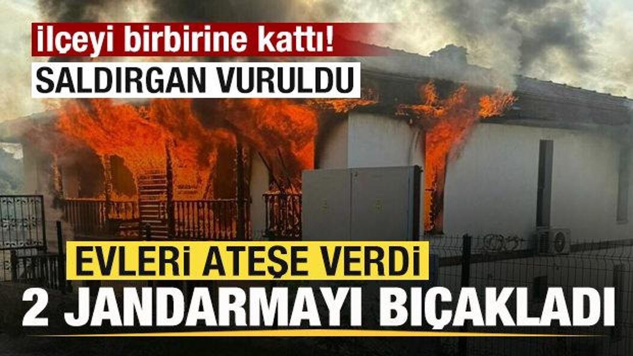 ilceyi birbirine katti evleri atese verdi 2 jandarmayi bicakladi saldirgan vuruldu GmpSitDe.jpg