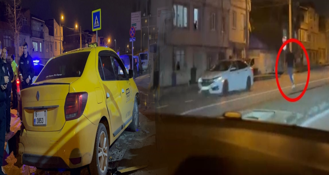 Gasbettiği taksiyle kaza yaptı: Başına gelmeyen kalmadı